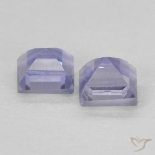 Gemme di Iolite Viola bluastro scuro naturale da 0.21 ct, Quadrato, VS