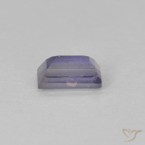 Iolite Viola scuro naturale da 0.28 ct, Taglio a baguette, VS