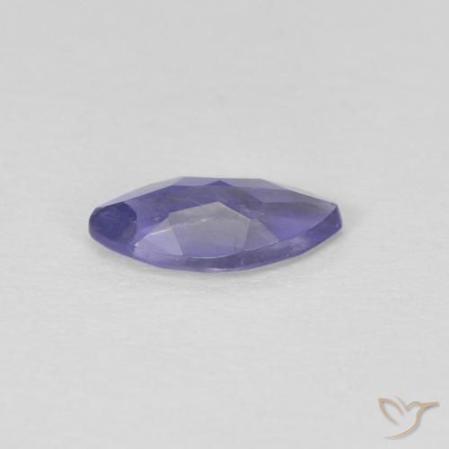 Iolite Viola bluastro scuro naturale da 0.39 ct, Taglio marquise, VS