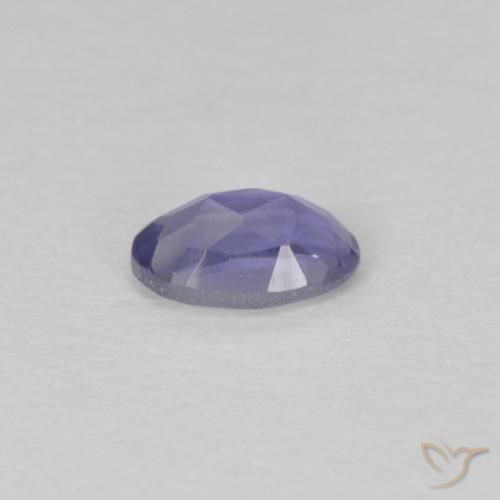 Iolite Viola bluastro scuro naturale da 0.21 ct, Ovale, VS
