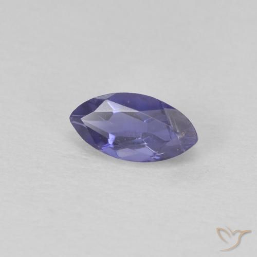 Iolite Viola scuro naturale da 0.26 ct, Taglio marquise, VS