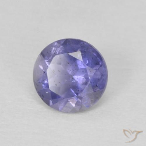 Iolite Viola bluastro scuro naturale da 0.25 ct, Rotondo, VS