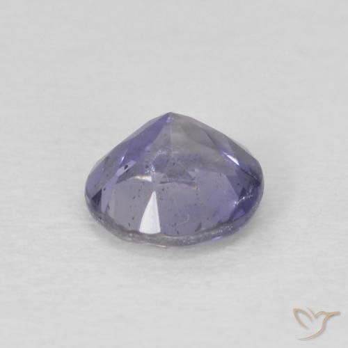 Iolite Viola bluastro scuro naturale da 0.25 ct, Rotondo, VS