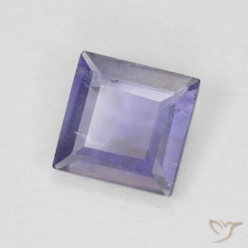 Iolite Viola bluastro scuro naturale da 0.22 ct, Quadrato, VS