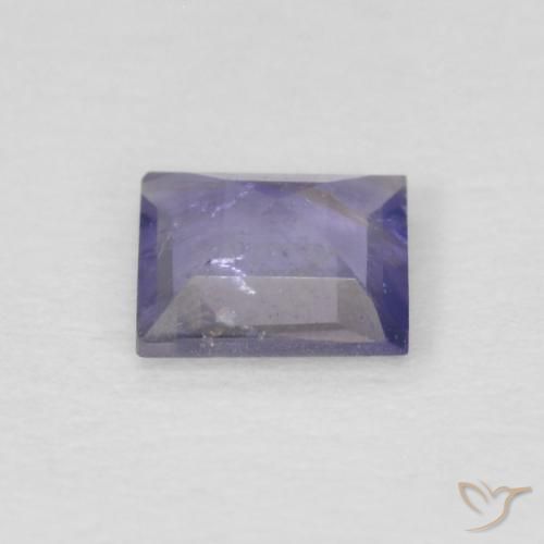 Iolite Viola bluastro scuro naturale da 0.22 ct, Quadrato, VS