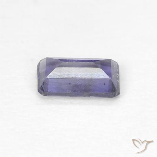 Iolite Blu argenteo naturale da 0.21 ct, Ottagonale / Taglio smeraldo, VVS-VS