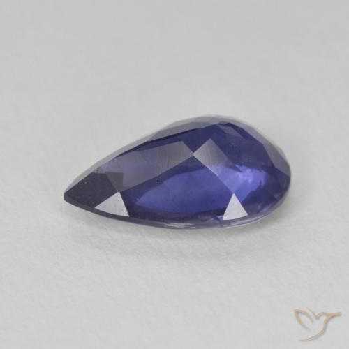 Iolite Blu scuro naturale da 1.81 ct, Forma a pera, VS