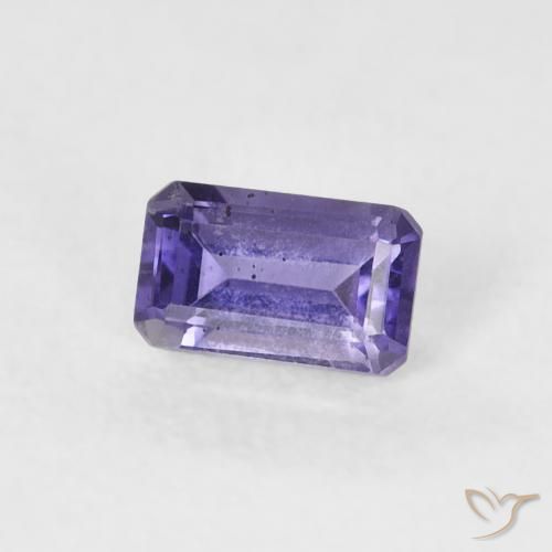 Iolite Viola medio naturale da 0.31 ct, Ottagonale / Taglio smeraldo, VS-SI