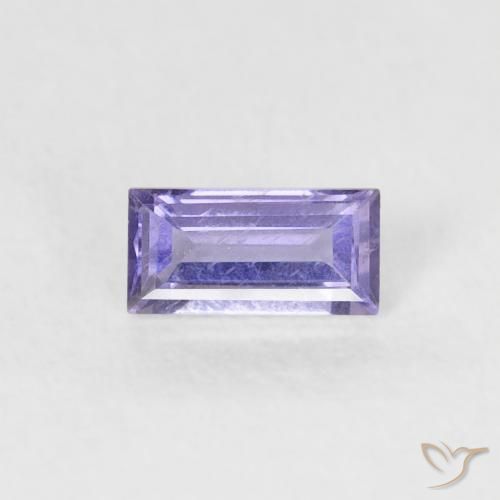 0.21ct Naturale Viola Chiaro Medio Iolite, Taglio a baguette, VS-SI