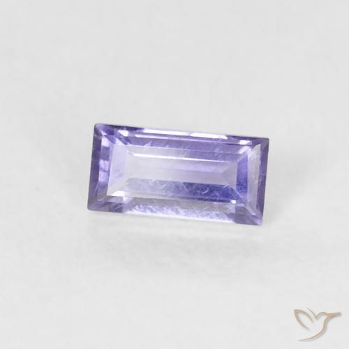 Iolite Viola Chiaro Medio naturale da 0.21 ct, Taglio a baguette, VS-SI