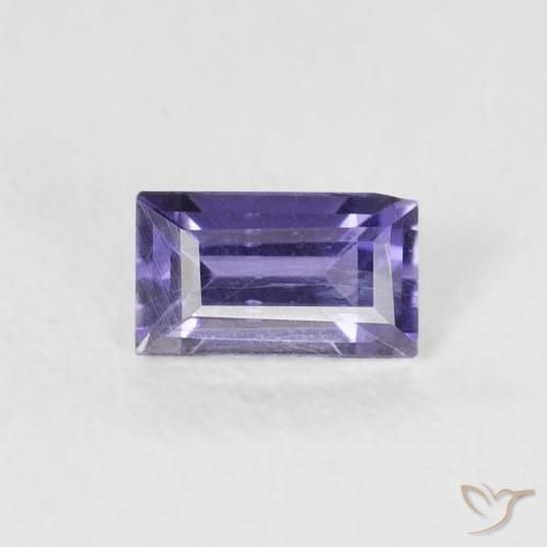 0.24ct Naturale Viola scuro Iolite, Taglio a baguette, VS-SI