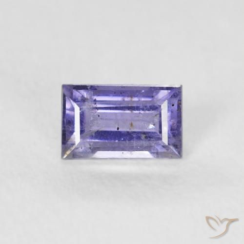 0.30ct Naturale Viola scuro Iolite, Taglio a baguette, VS-SI