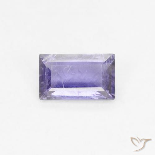 0.26ct Naturale Blu scuro Iolite, Taglio a baguette, VS