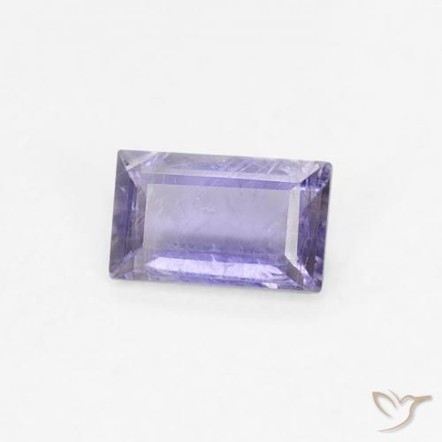 Iolite Blu scuro naturale da 0.26 ct, Taglio a baguette, VS