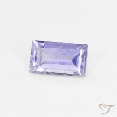 Iolite Viola tendente al rosa naturale da 0.27 ct, Taglio a baguette, VS