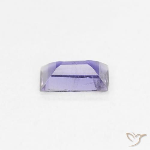 Iolite Viola Chiaro Medio naturale da 0.18 ct, Taglio a baguette, VS