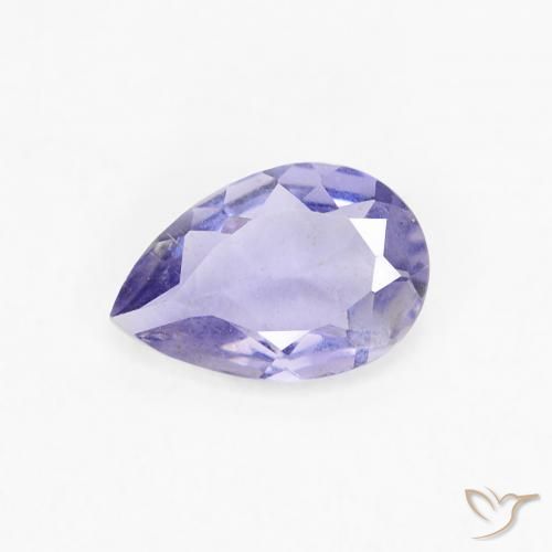 0.28ct Naturale Medium Light-Violet Iolite, Forma a pera, VS