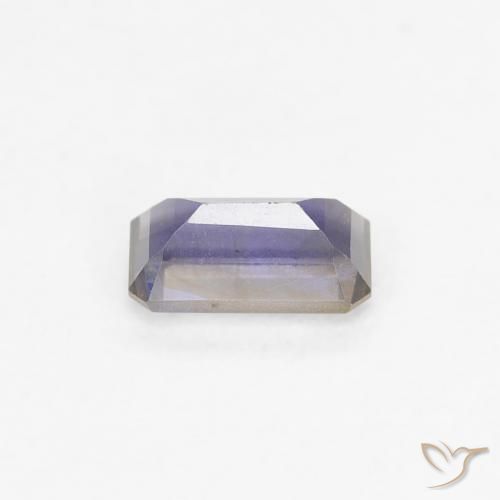 Iolite Viola scuro naturale da 0.27 ct, Ottagonale / Taglio smeraldo, VS