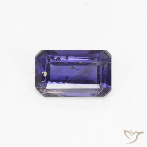 0.25ct Naturale Blu scuro Iolite, Taglio smeraldo, VS-SI