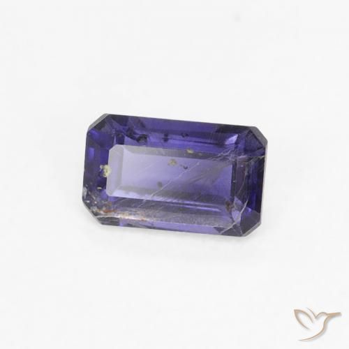 Iolite Blu scuro naturale da 0.25 ct, Ottagonale / Taglio smeraldo, VS-SI