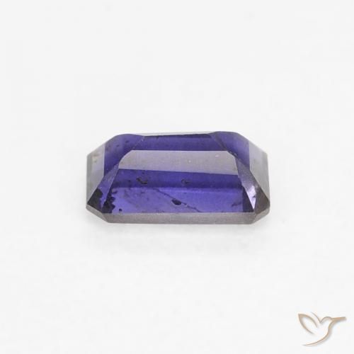 Iolite Blu scuro naturale da 0.25 ct, Ottagonale / Taglio smeraldo, VS-SI