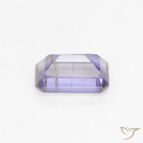 Iolite Intenso Viola Blu naturale da 0.30 ct, Ottagonale / Taglio smeraldo, VS-SI