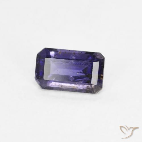 Iolite Viola scuro naturale da 0.29 ct, Ottagonale / Taglio smeraldo, VS-SI