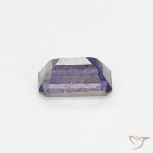Iolite Viola scuro naturale da 0.29 ct, Ottagonale / Taglio smeraldo, VS-SI