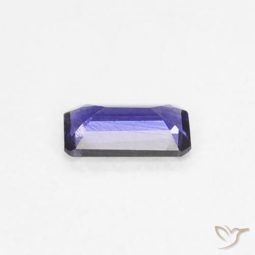 Iolite Viola scuro naturale da 0.20 ct, Ottagonale / Taglio smeraldo, VS