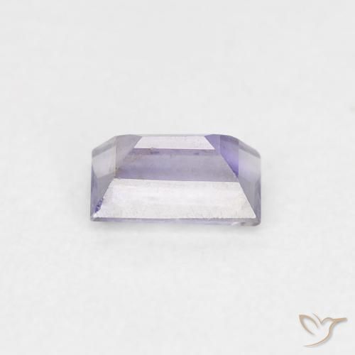 Iolite Viola bluastro scuro naturale da 0.29 ct, Taglio a baguette, VS