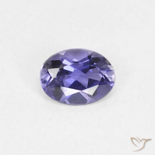 0.16ct Naturale Viola scuro Iolite, Ovale, VS