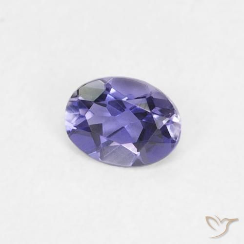 Iolite Viola scuro naturale da 0.16 ct, Ovale, VS