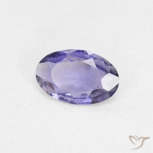 Iolite Viola Chiaro Medio naturale da 0.27 ct, Ovale, VS