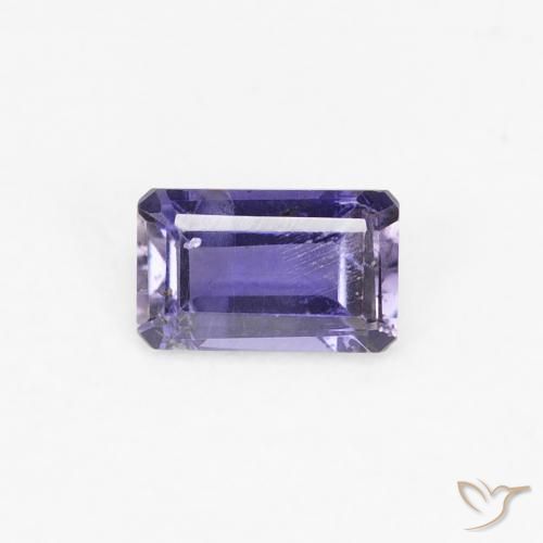 0.26ct Naturale Viola scuro Iolite, Taglio smeraldo, VS-SI