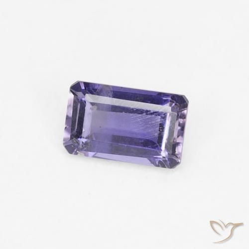 Iolite Viola scuro naturale da 0.26 ct, Ottagonale / Taglio smeraldo, VS-SI