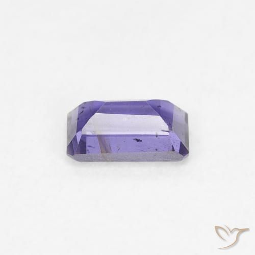 Iolite Viola scuro naturale da 0.26 ct, Ottagonale / Taglio smeraldo, VS-SI