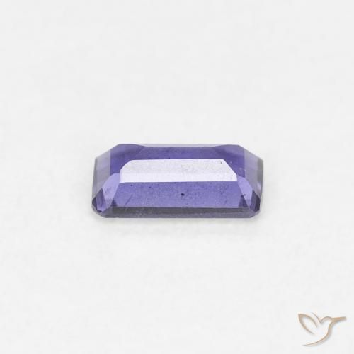 Iolite Viola bluastro scuro naturale da 0.21 ct, Ottagonale / Taglio smeraldo, VS-SI