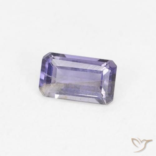 Iolite Viola tendente al rosa naturale da 0.24 ct, Ottagonale / Taglio smeraldo, VS-SI