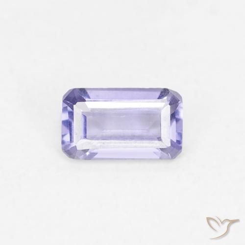 0.21ct Naturale Viola tendente al rosa Iolite, Taglio smeraldo, VS