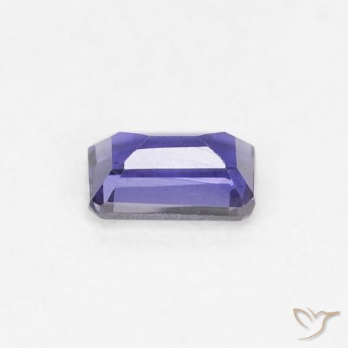 Iolite Viola bluastro scuro naturale da 0.24 ct, Ottagonale / Taglio smeraldo, VS