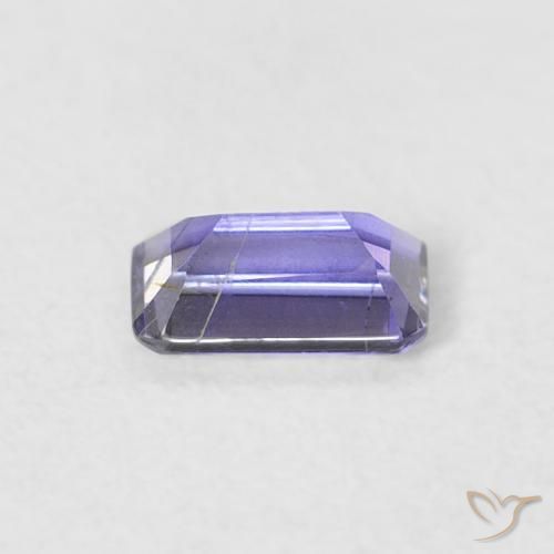 Iolite Melanzane Viola naturale da 0.26 ct, Ottagonale / Taglio smeraldo, VS