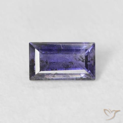 0.26ct Naturale Viola scuro Iolite, Taglio a baguette, VS-SI