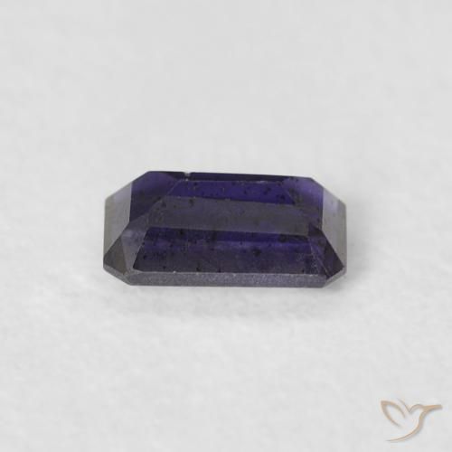 Iolite Melanzane Viola naturale da 0.25 ct, Ottagonale / Taglio smeraldo, VS-SI