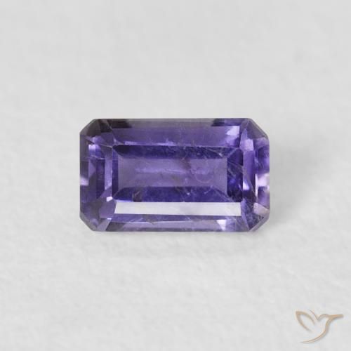 0.29ct Naturale Viola scuro Iolite, Taglio smeraldo, VS