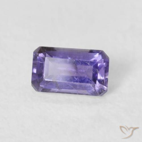 Iolite Viola scuro naturale da 0.29 ct, Ottagonale / Taglio smeraldo, VS