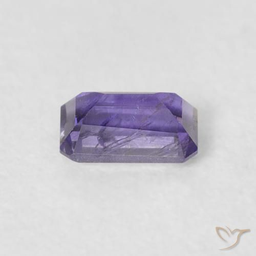 Iolite Viola scuro naturale da 0.29 ct, Ottagonale / Taglio smeraldo, VS