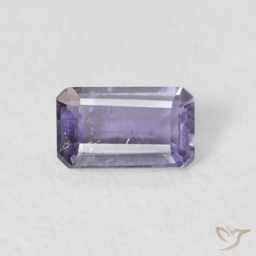 Iolite Viola tendente al rosa naturale da 0.26 ct, Ottagonale / Taglio smeraldo, VS-SI