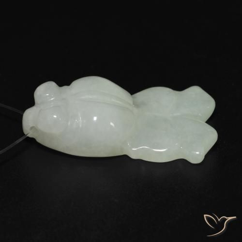Giada Verde pallido naturale da 20.53 ct, Taglio a fantasia, Traslucido