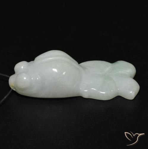 Giada Verde medio naturale da 25.77 ct, Taglio a fantasia, Traslucido