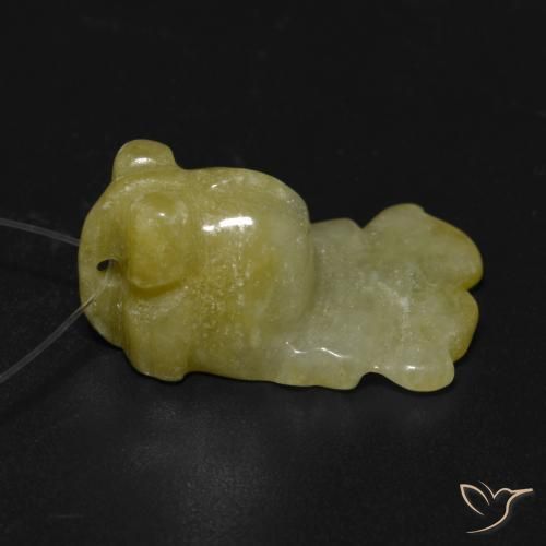 Giada Verde chiaro naturale da 17.32 ct, Taglio a fantasia, Traslucido